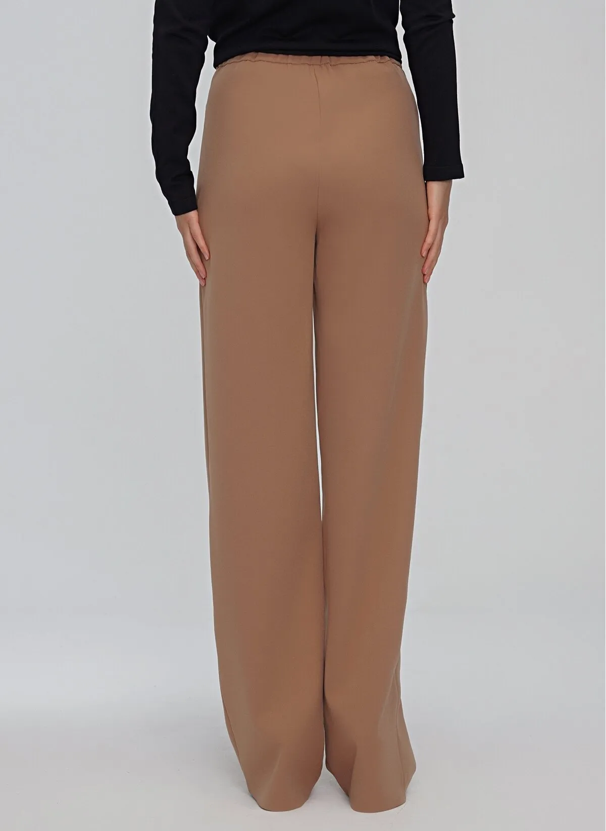 13757 Beige Wide Leg Pants