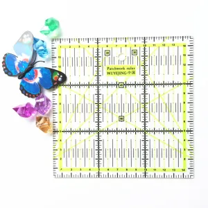2016 New Rulers 1pcs Home Garden Arts Crafts Sewing Needle Arts Craft Sewing Tools Accessory 15 * 15cm*0.2cm Patchwork Ruler