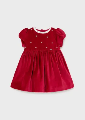 2912 Velvet Embroidered Dress