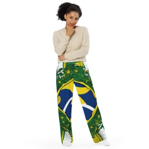 All-over print unisex wide-leg pants / Brasil Flag