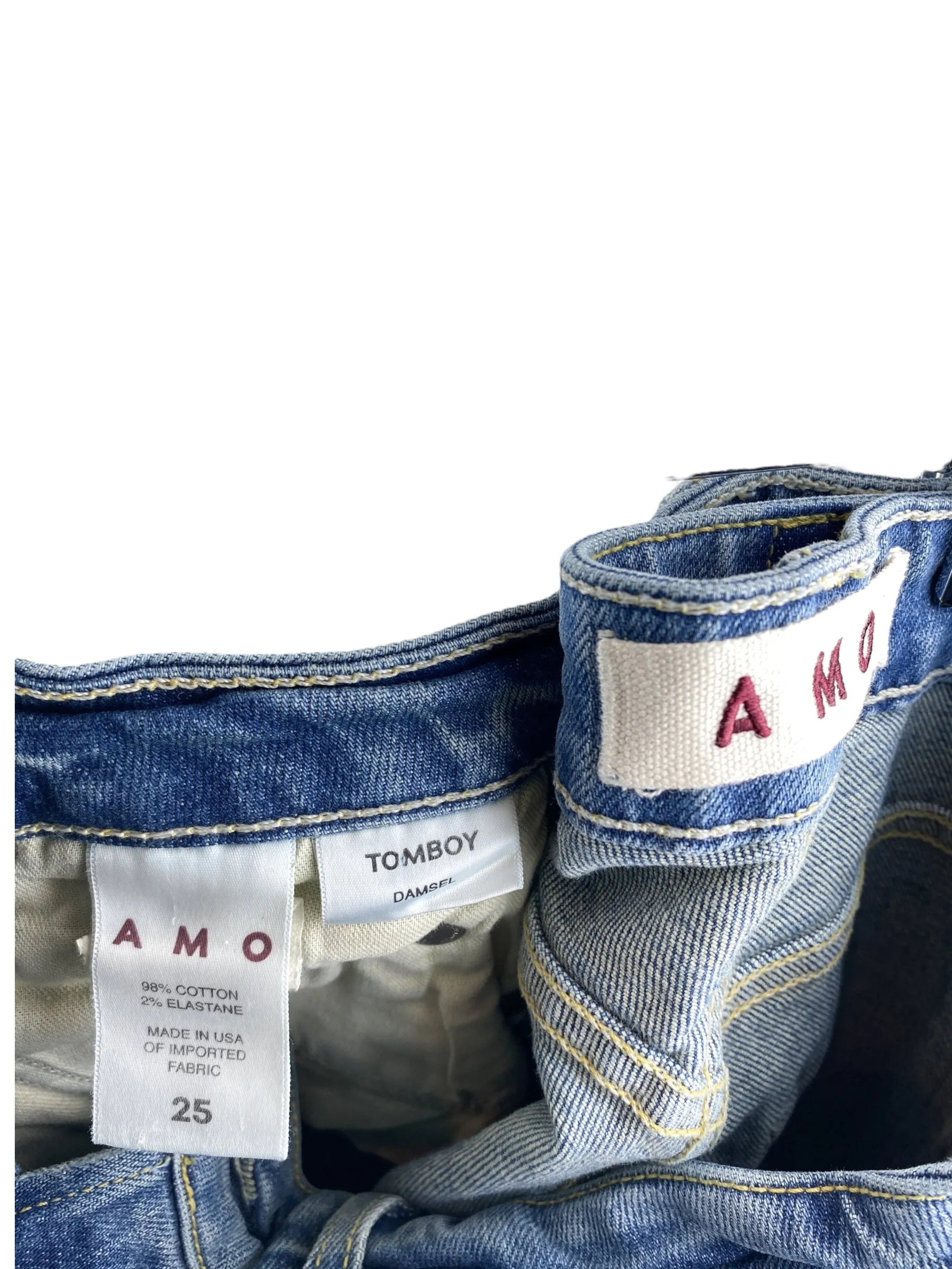 AMO Women's Tomboy Straight Jean Damsel Indigo Size 25 (0)