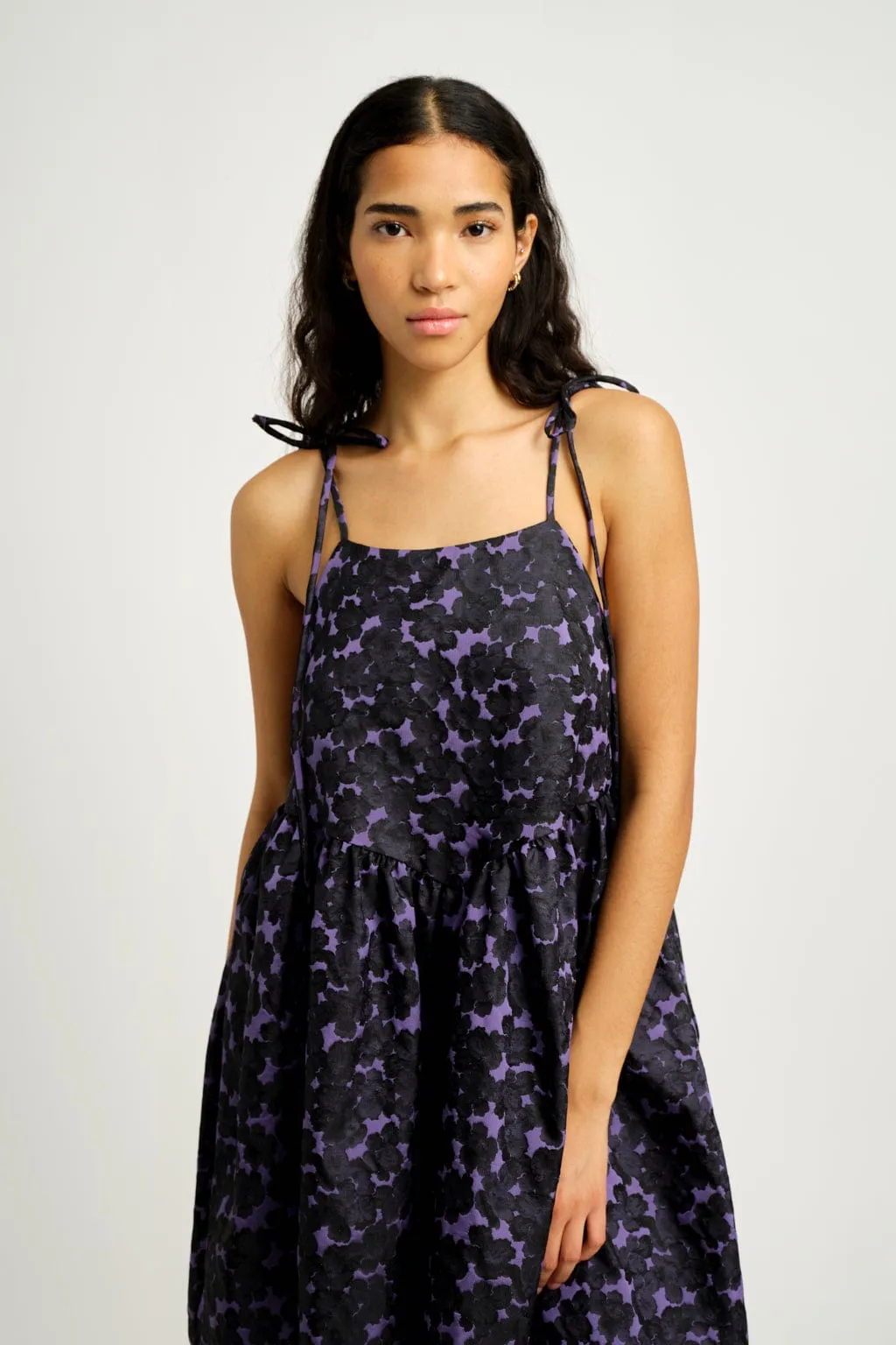 Amy Dress Jacquard Purple