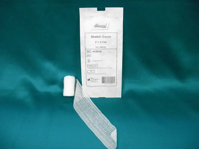 BIOSEAL STRETCH GAUZE. STRETCH GAUZE, 2" X 5 YDS, STERILE, 1/PK, 24 PK/CS. , CASE