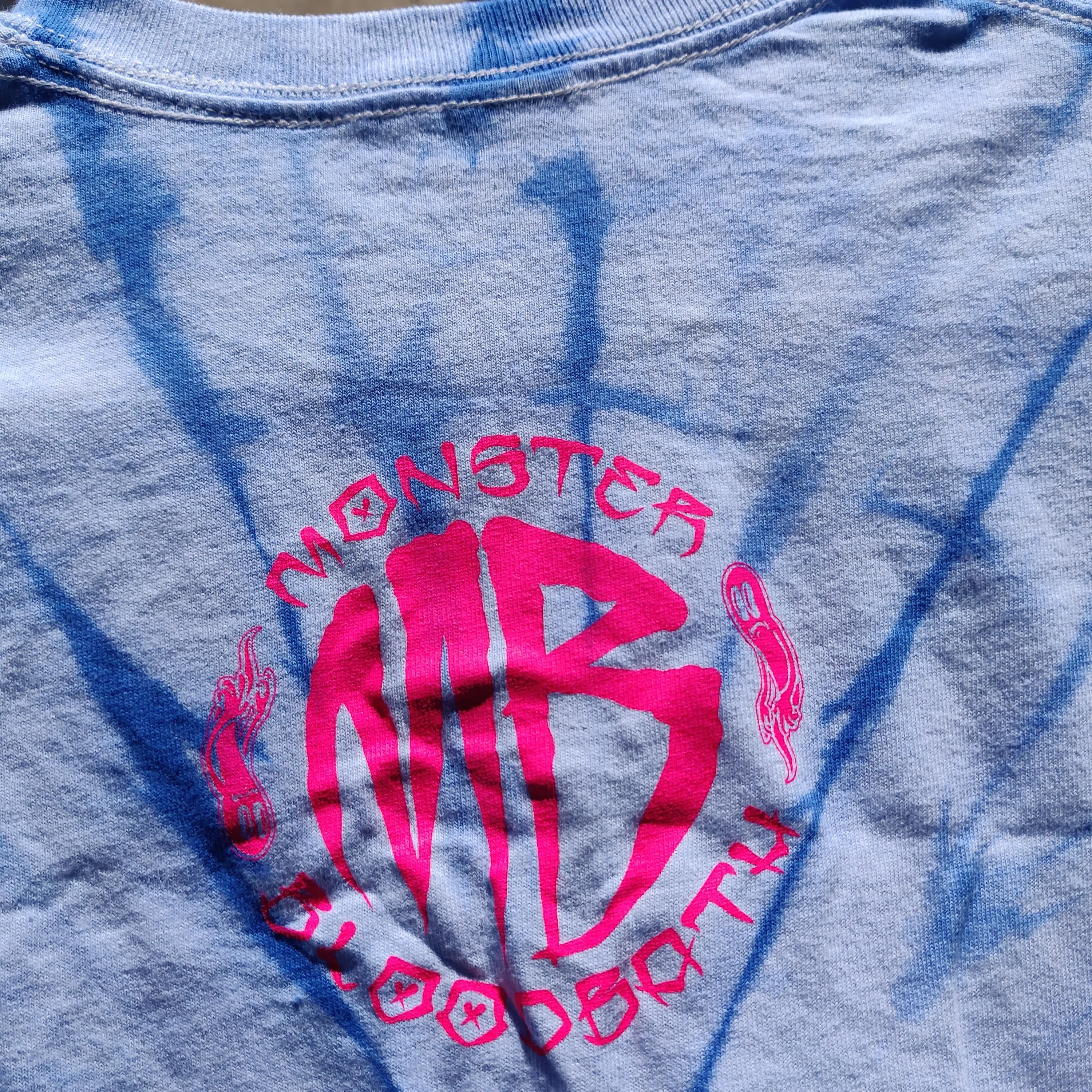 Blue Monster Bloodbath Tie-dyed T-SHiRT by Monster Bloodbath