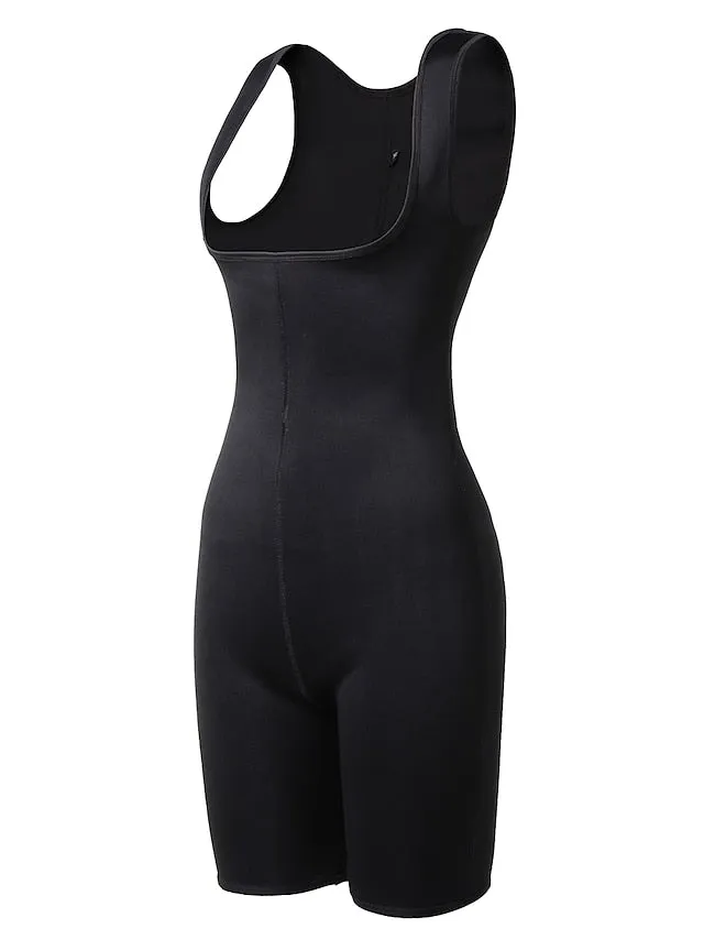 Body Shaper Sweat Waist Trainer Corset Sauna Suit Sports Neoprene Gym Workout Exercise & Fitness Running Stretchy Slimming Weight Loss Tummy Fat Burner For Women Waist & Back Leg Abdomen