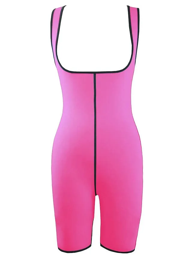 Body Shaper Sweat Waist Trainer Corset Sauna Suit Sports Neoprene Gym Workout Exercise & Fitness Running Stretchy Slimming Weight Loss Tummy Fat Burner For Women Waist & Back Leg Abdomen
