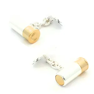 Cartridge Cufflinks with chain