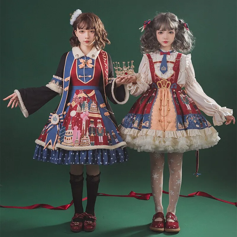 Clara Merry Christmas ~ Sweet Printed Lolita JSK Dress by YLF
