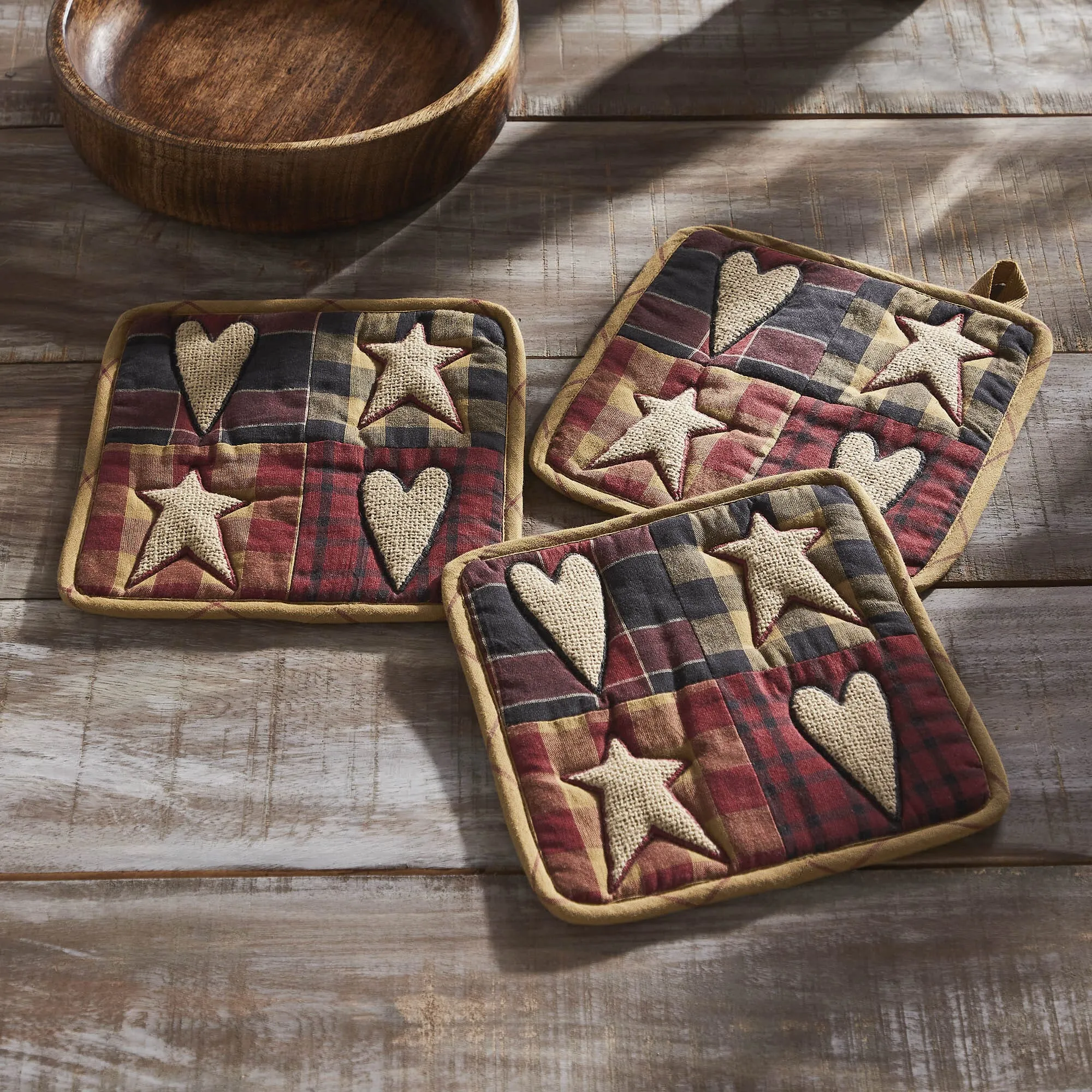 Connell Patchwork Pot Holder - Set of 3
