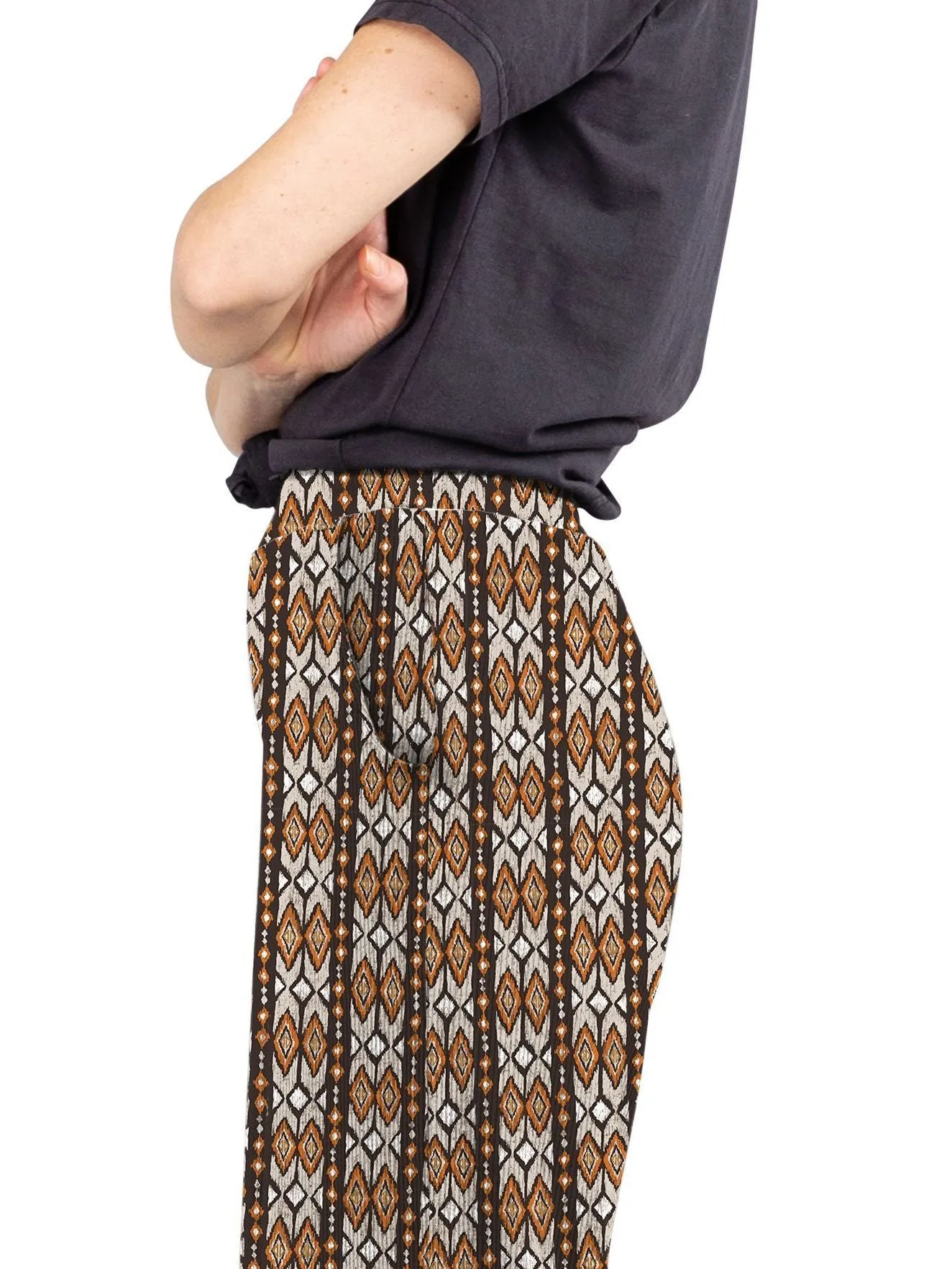 Costello Wideleg Pant - Tortoise Shell