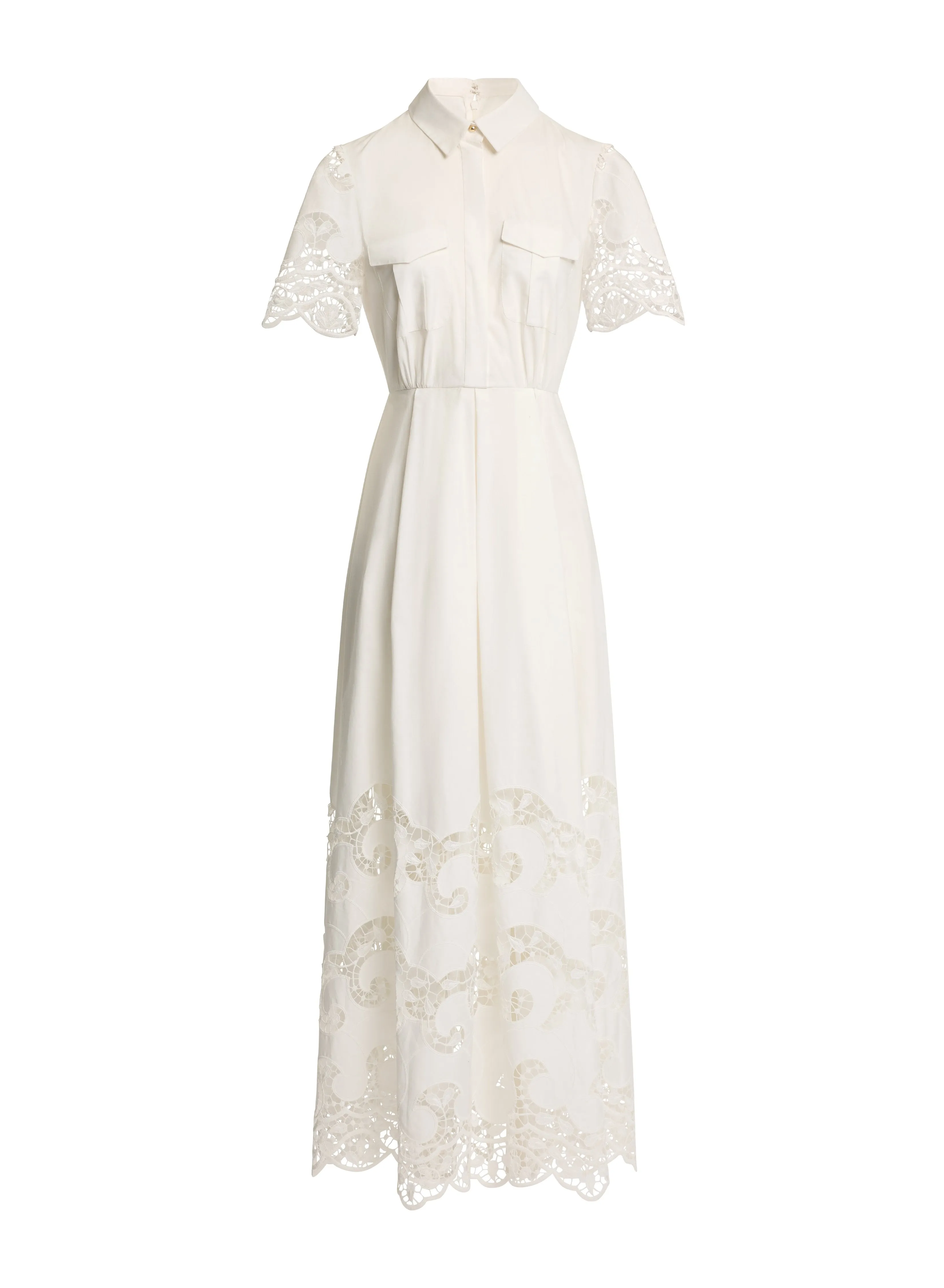 Cutwork Embroidered Cotton Dress