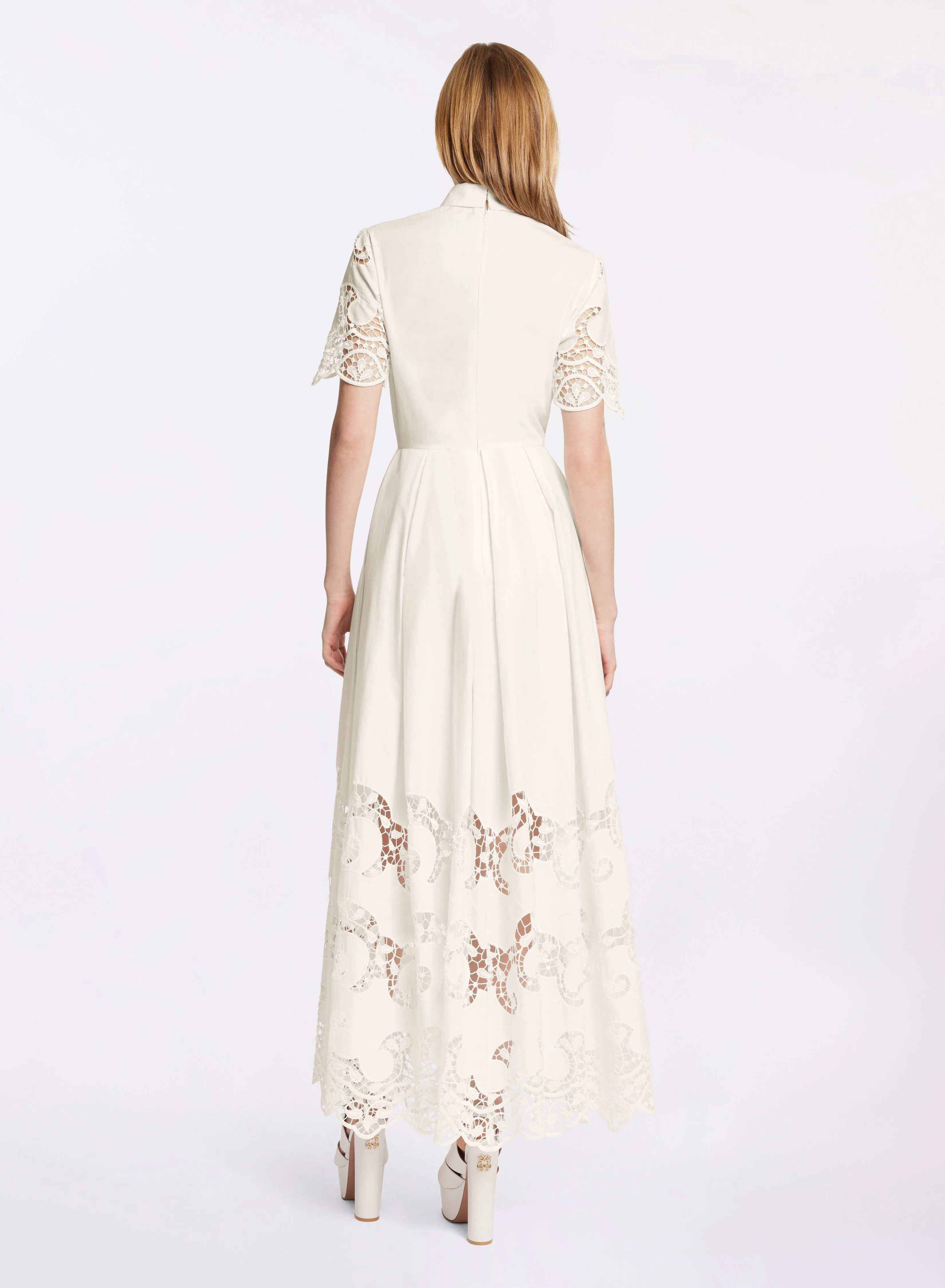 Cutwork Embroidered Cotton Dress