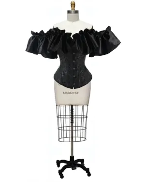 Damsel- the Victorian Ruffled Bust Corset Top