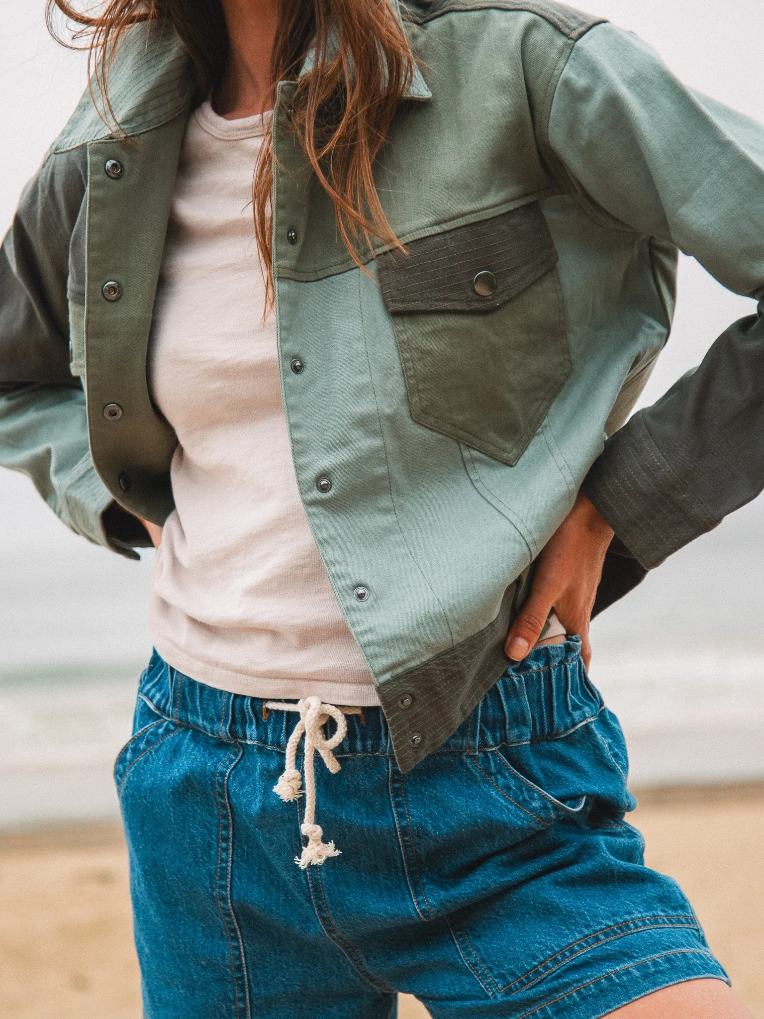 Decklyn Jacket - Patchwork Olive