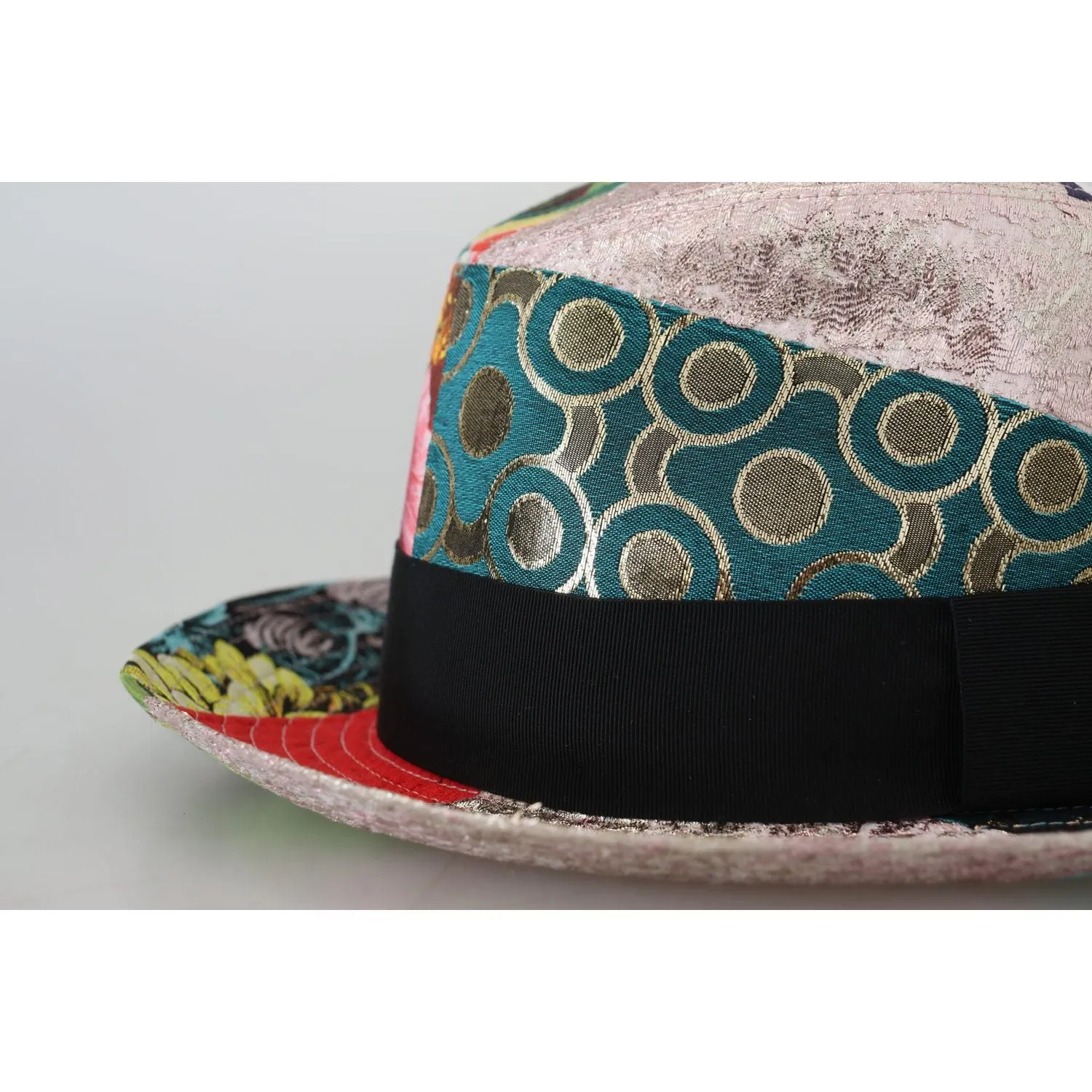 Dolce & Gabbana Eclectic Chic Multicolor Fedora Cap