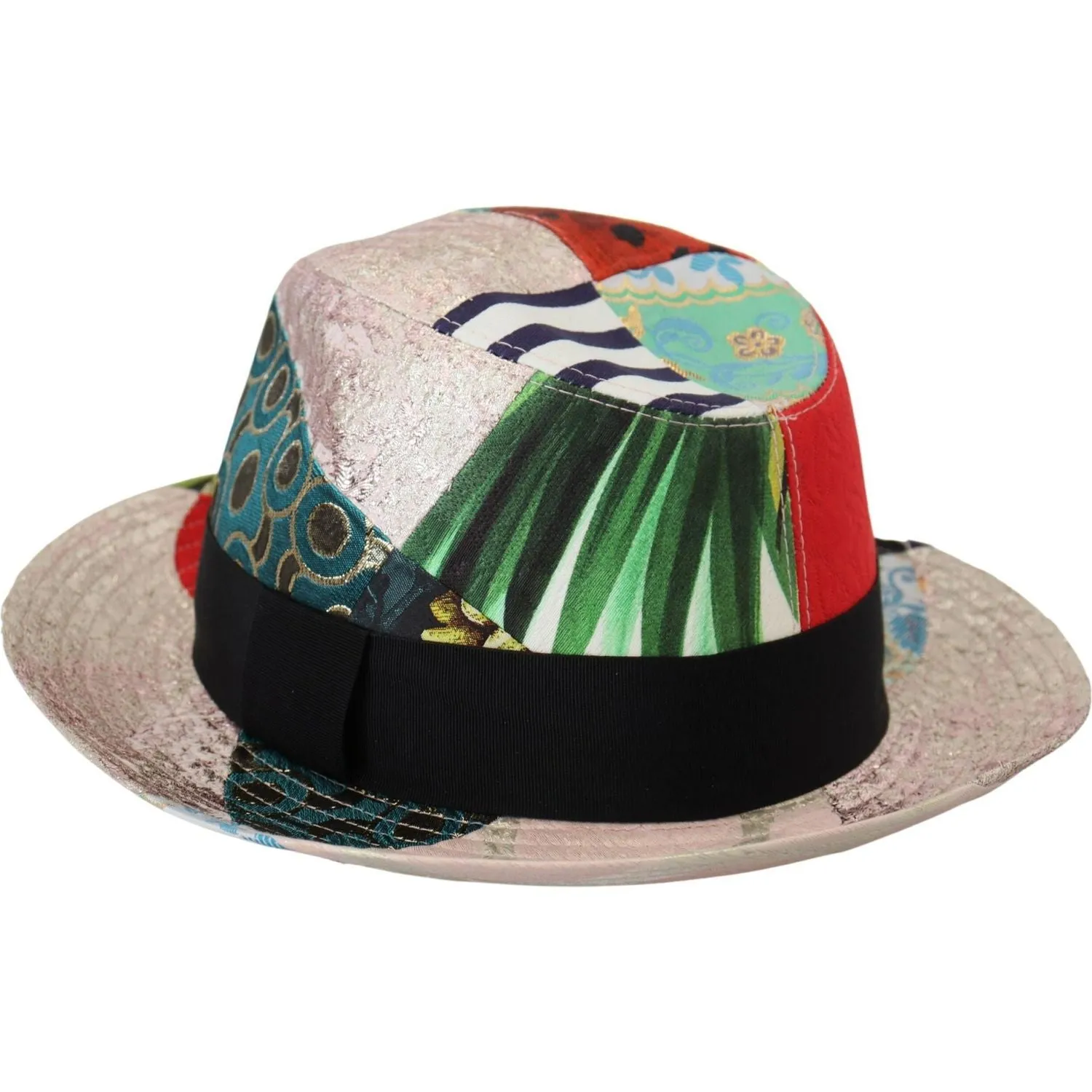 Dolce & Gabbana Eclectic Chic Multicolor Fedora Cap