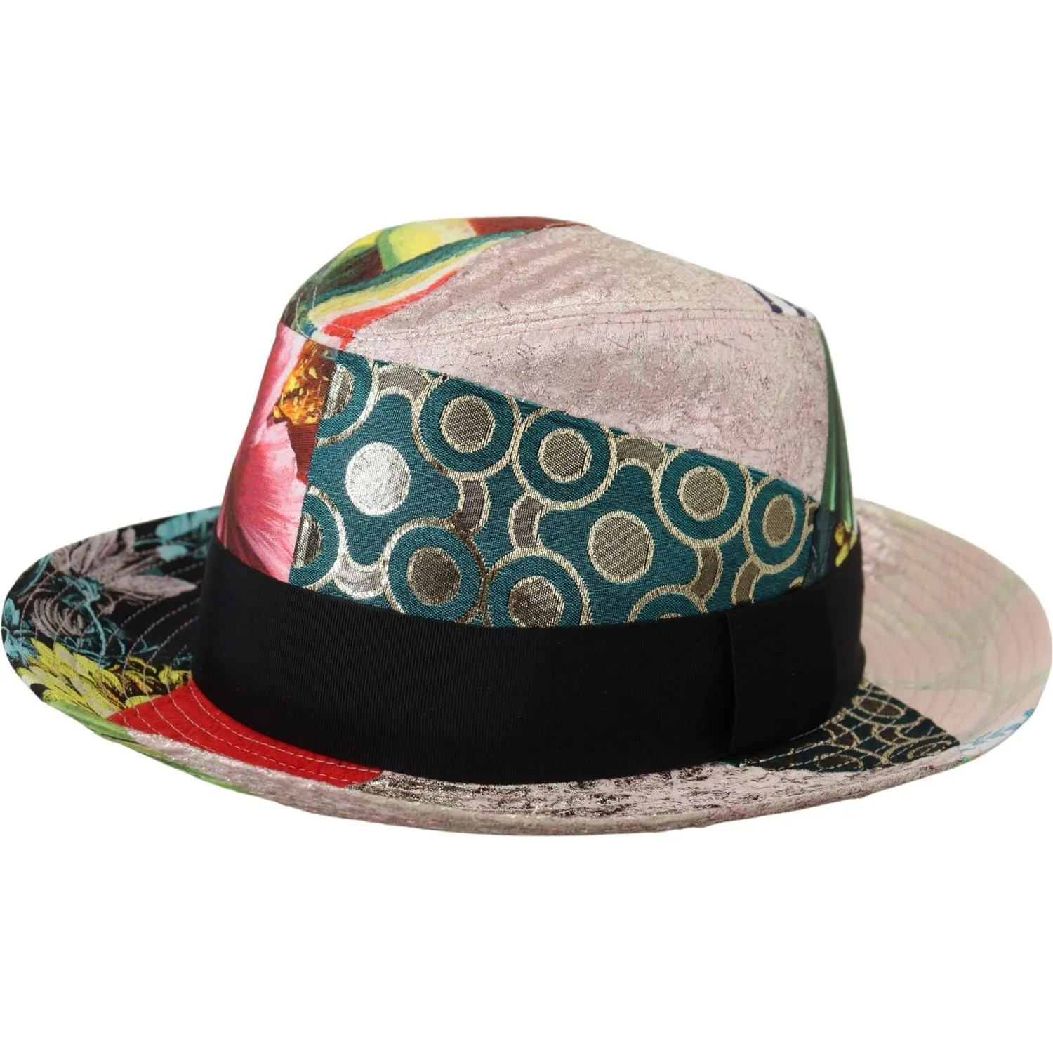 Dolce & Gabbana Eclectic Chic Multicolor Fedora Cap