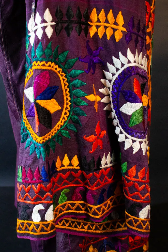 Embroidered Silk Antique Tadjik Dress