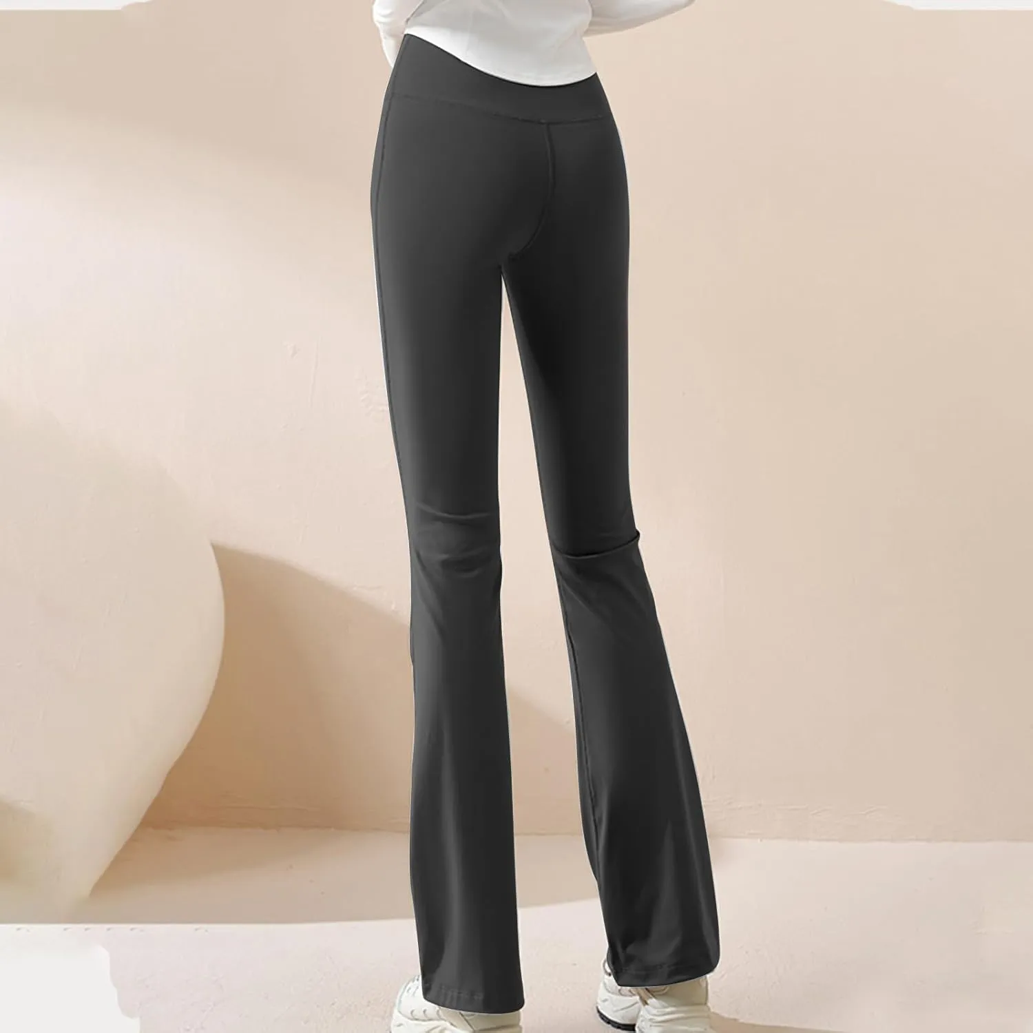 Flare Yoga Pants for Women High Waist Fold Over Flared Pants Bootcut Leggings Lounge Athletic Workout Wide Leg Pants