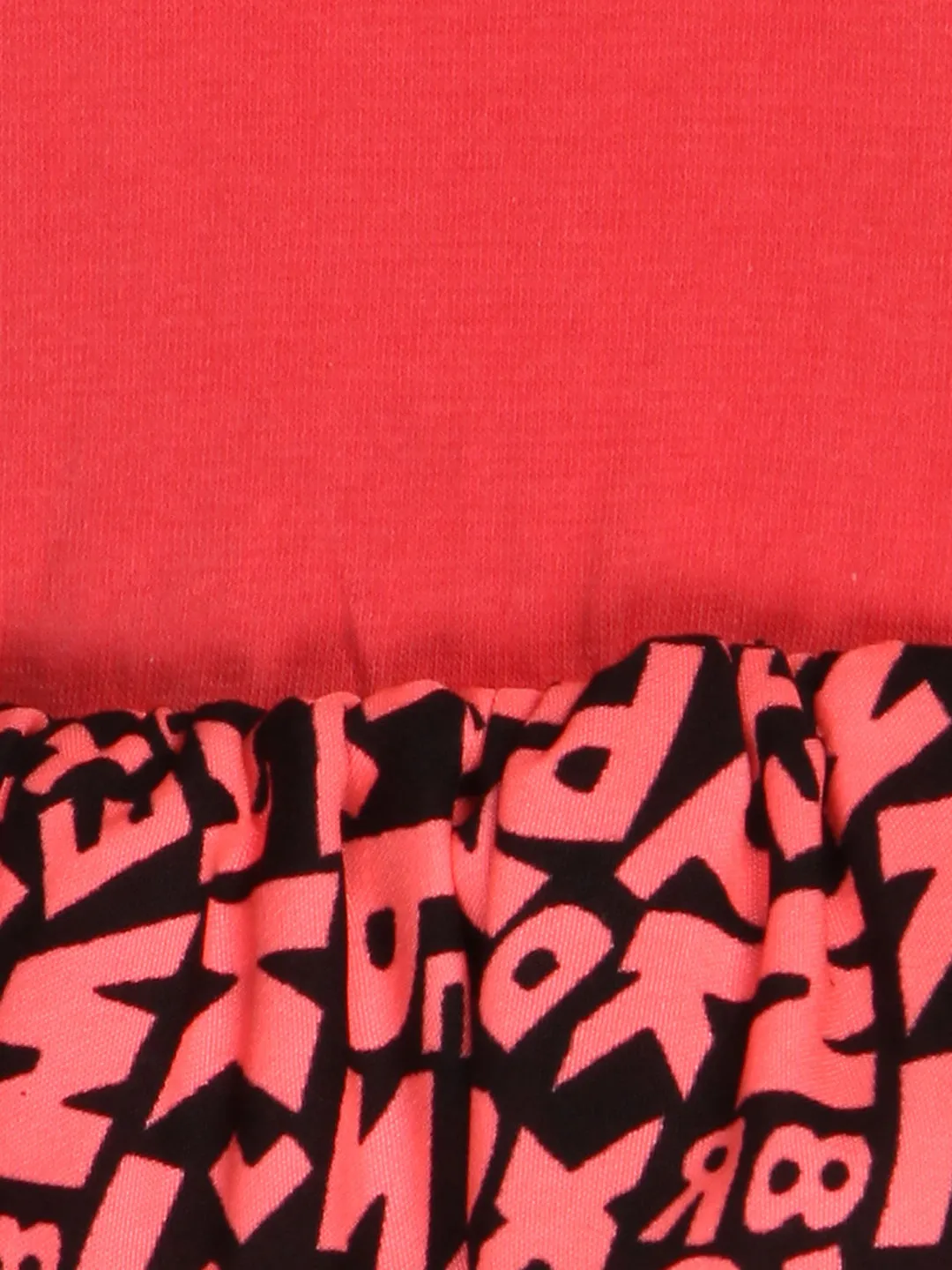Girl's  Fuschia Pink Alphabet Printed Dress - StyleStone Kid