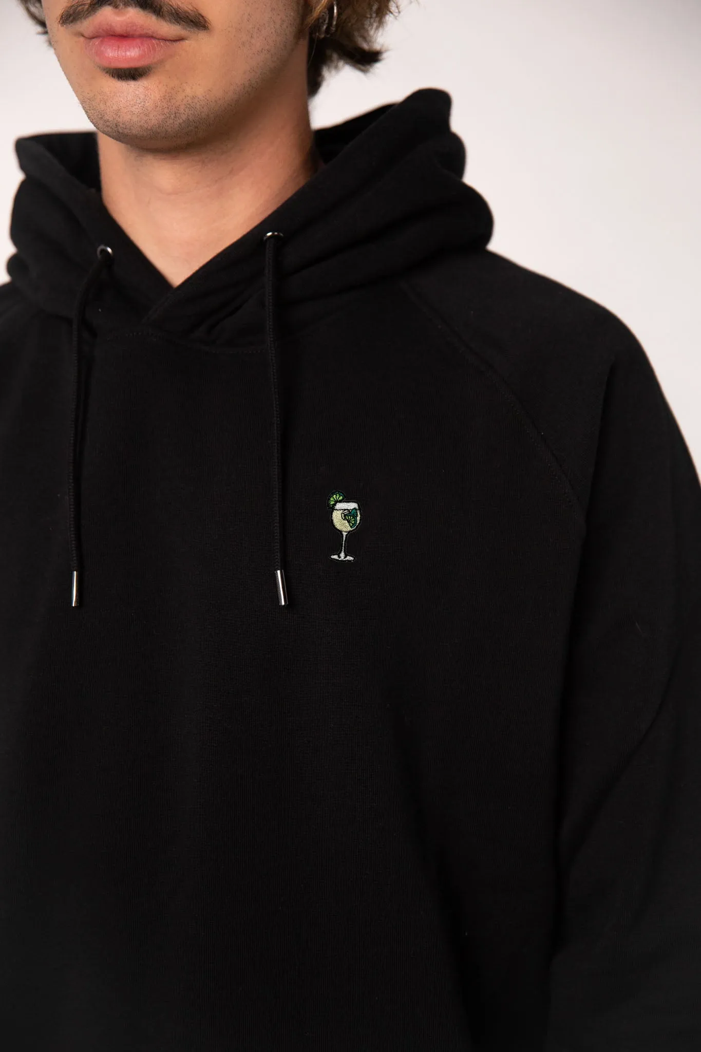 Hugo | Bestickter Bio-Baumwoll Männer Hoodie