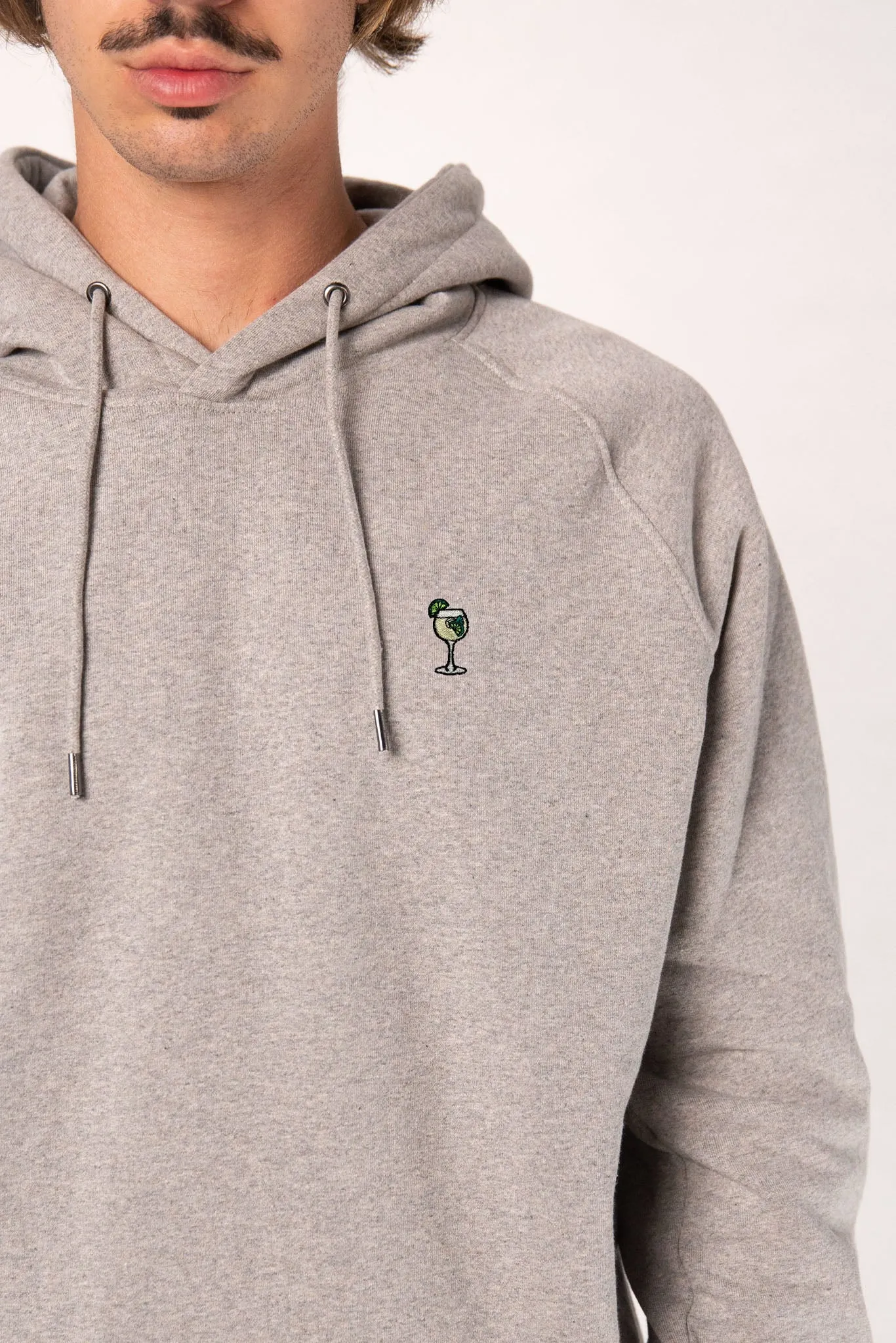 Hugo | Bestickter Bio-Baumwoll Männer Hoodie