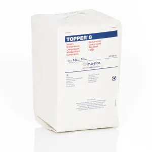 Johnson & Johnson M50410 Topper 8 Swabs (4 Ply, Non-Sterile) 10cm x 10cm