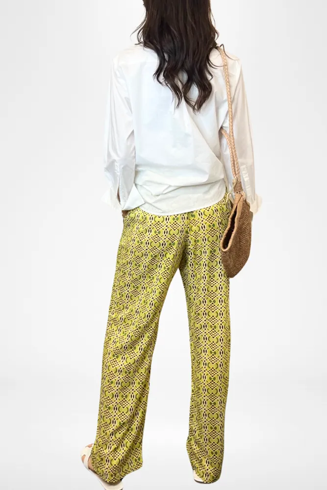 Kai Print Wide Leg Pants By Pixi Carnival
