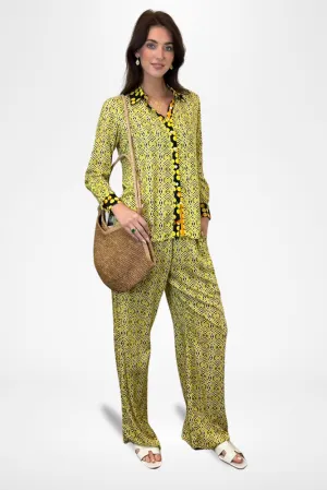 Kai Print Wide Leg Pants By Pixi Carnival