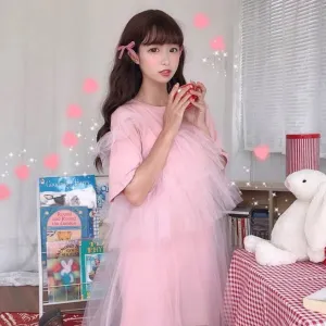 Kawaii Two-layer Gauze Dress