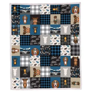 Kids Patch Sherpa Blanket