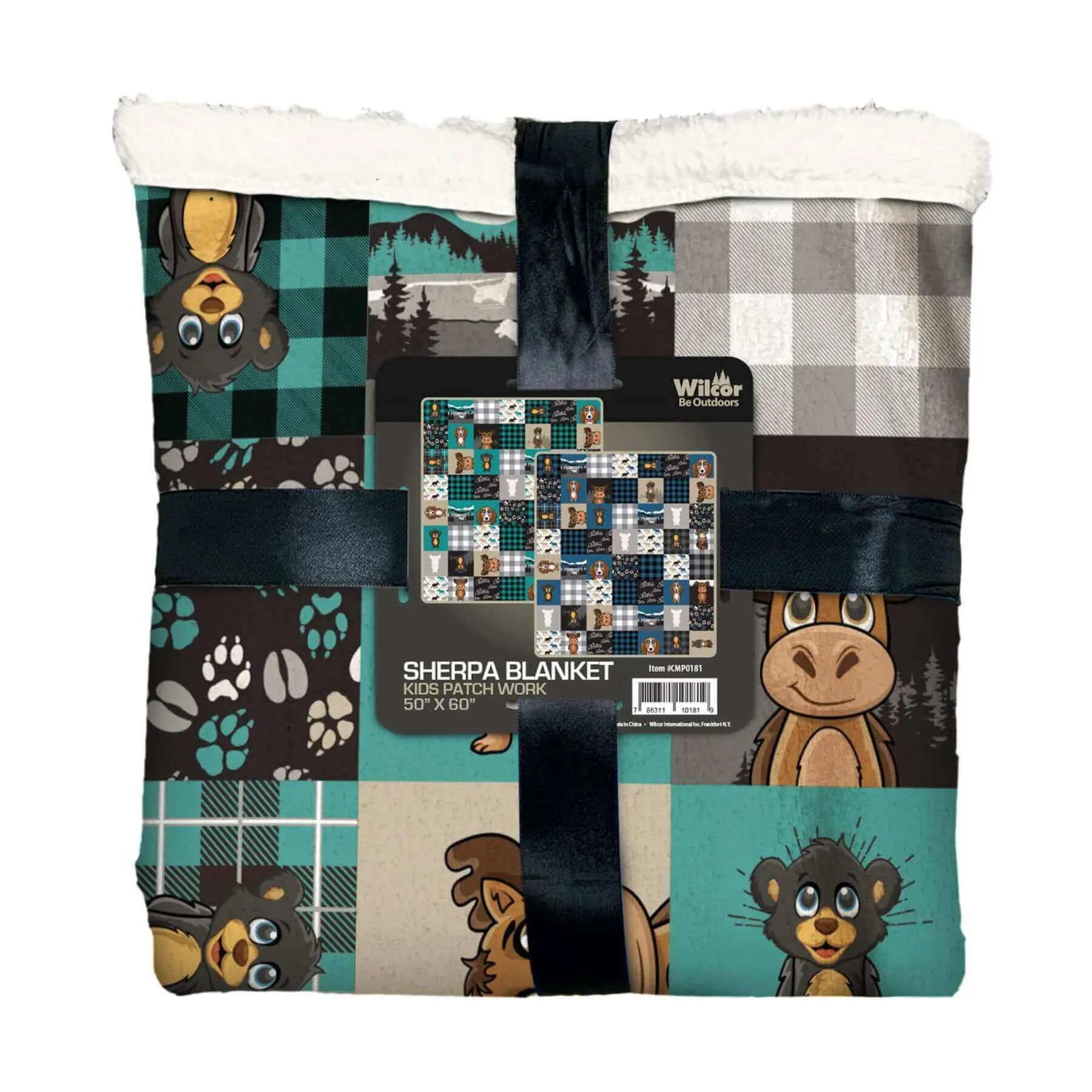 Kids Patch Sherpa Blanket