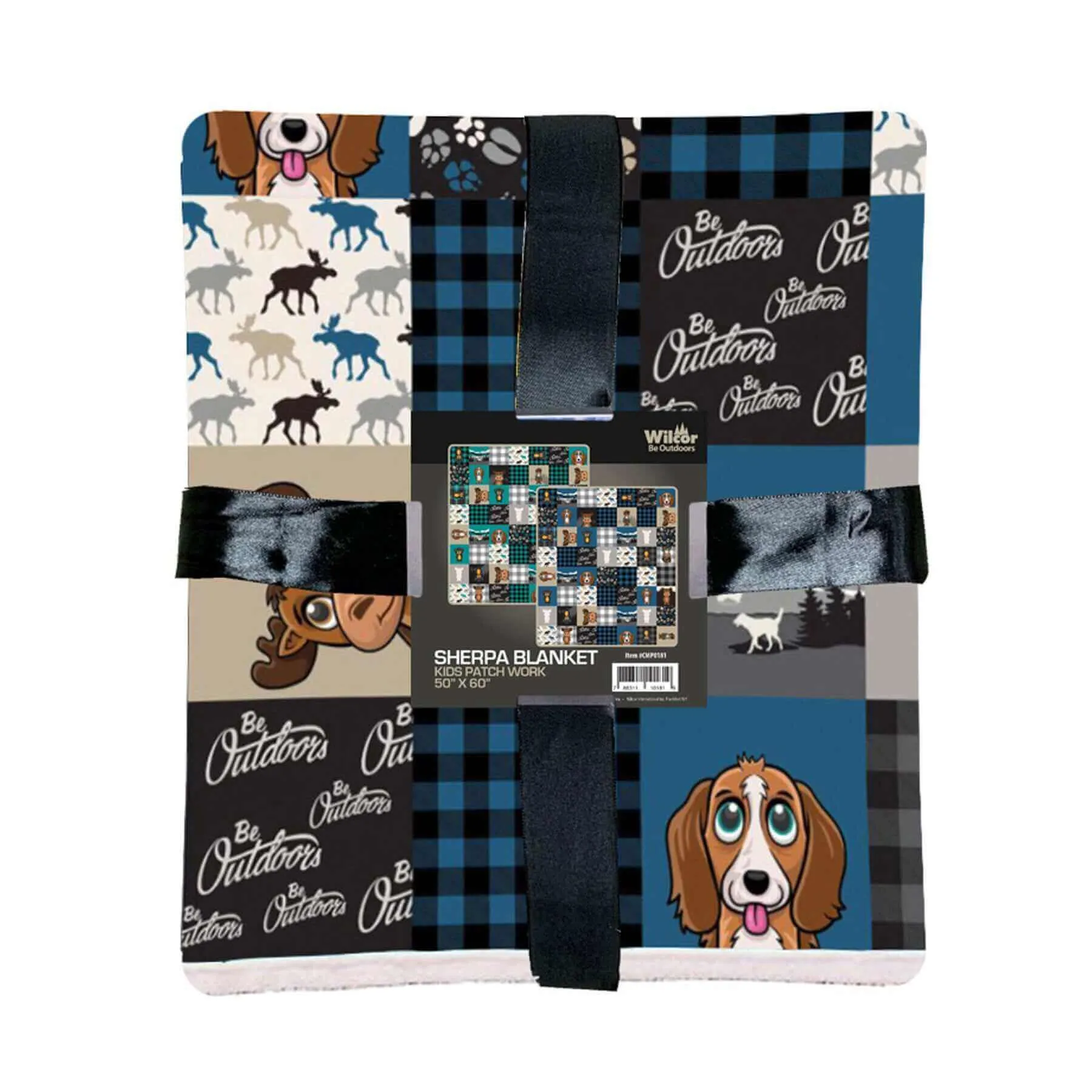 Kids Patch Sherpa Blanket