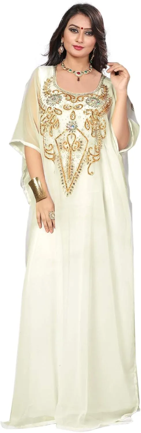 KoC Women wear Kaftan Farasha Long Maxi Party Dress Bellydance Kimono Free Size