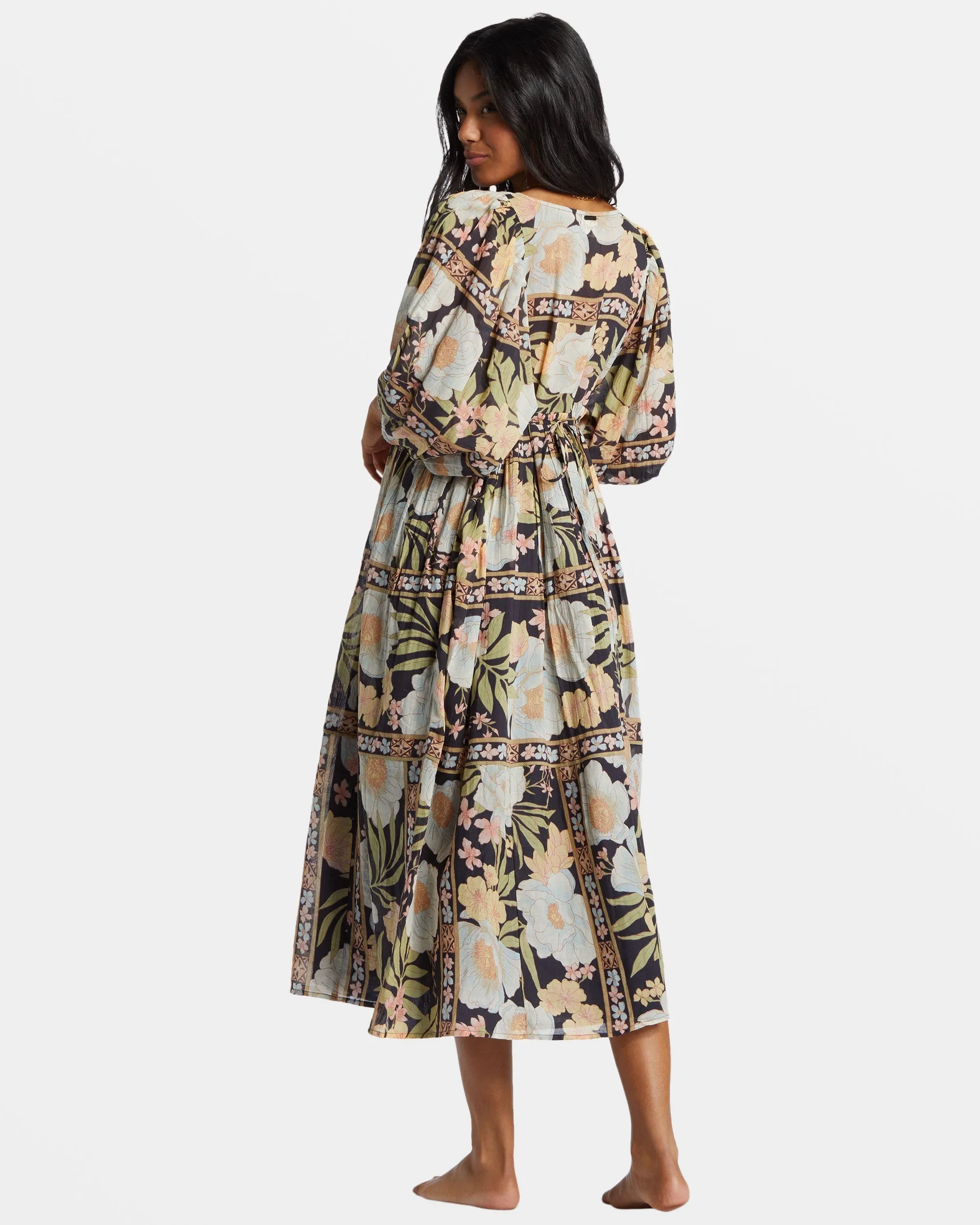 Lost Cove Midi Dress - Black Sands