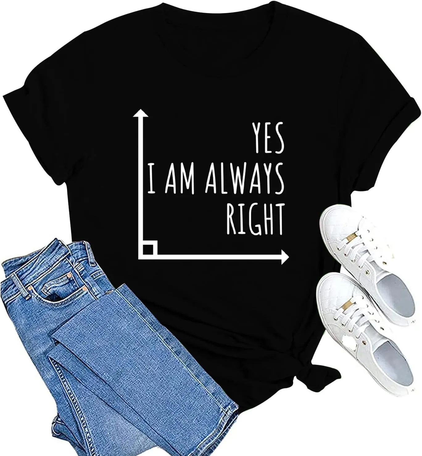 MAIHUN Math Teacher Shirt for Women Funny Teaching Tshirt Math Teacher Life Tee Tops