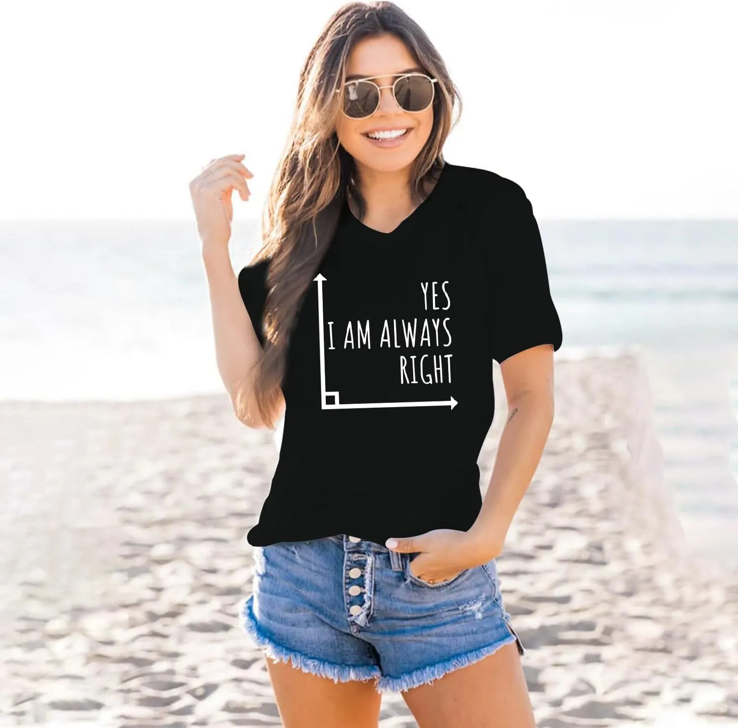MAIHUN Math Teacher Shirt for Women Funny Teaching Tshirt Math Teacher Life Tee Tops
