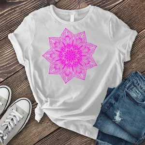 Neon Mandala Flower T-Shirt