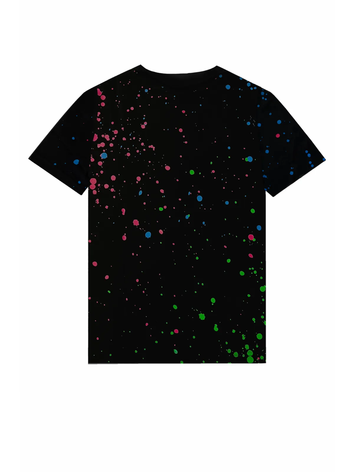 NEON PAINT CAPSULE T SHIRT | BLACK