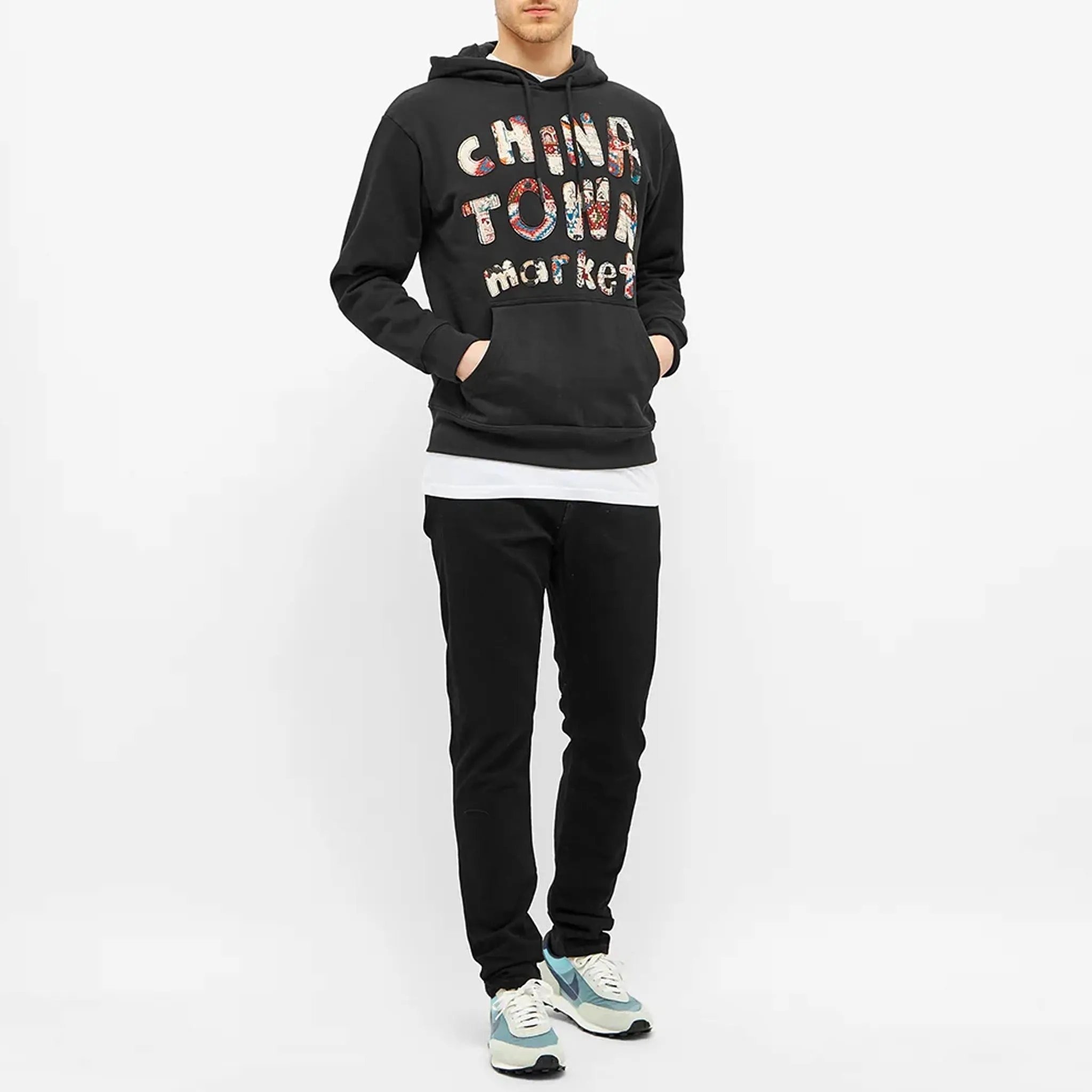 Patchwork Hoodie (Black)