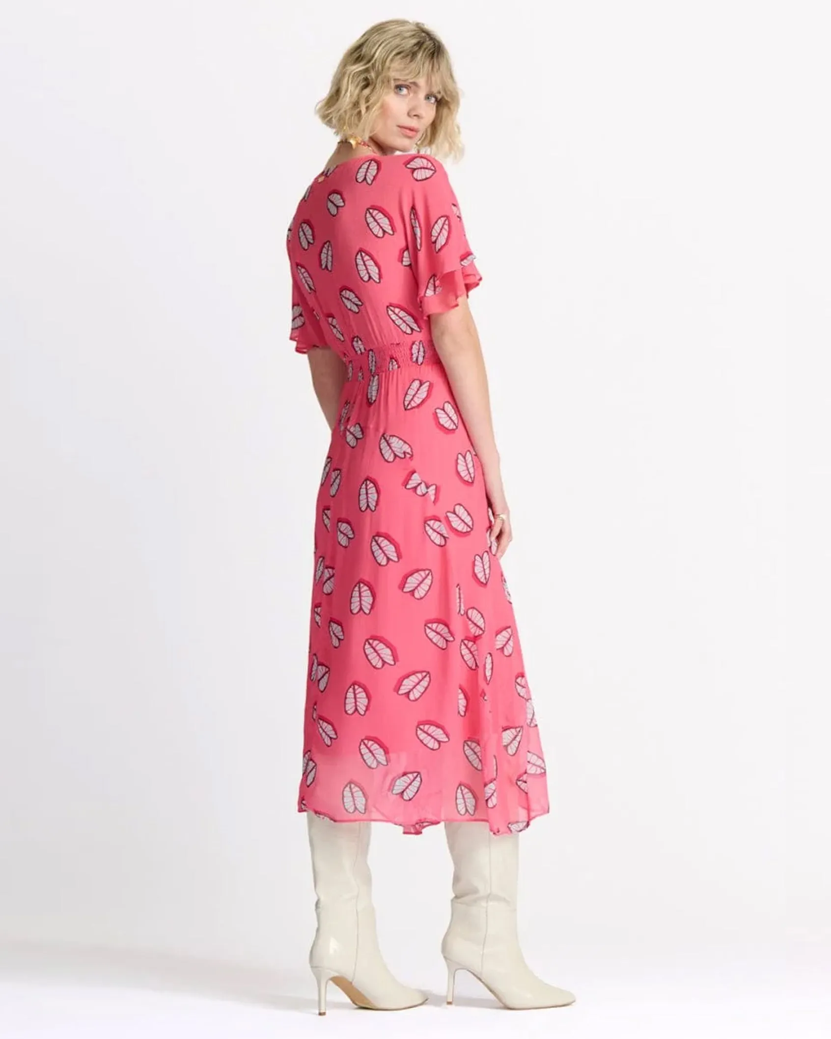 Pom Amsterdam Georgie Leaf It Dress
