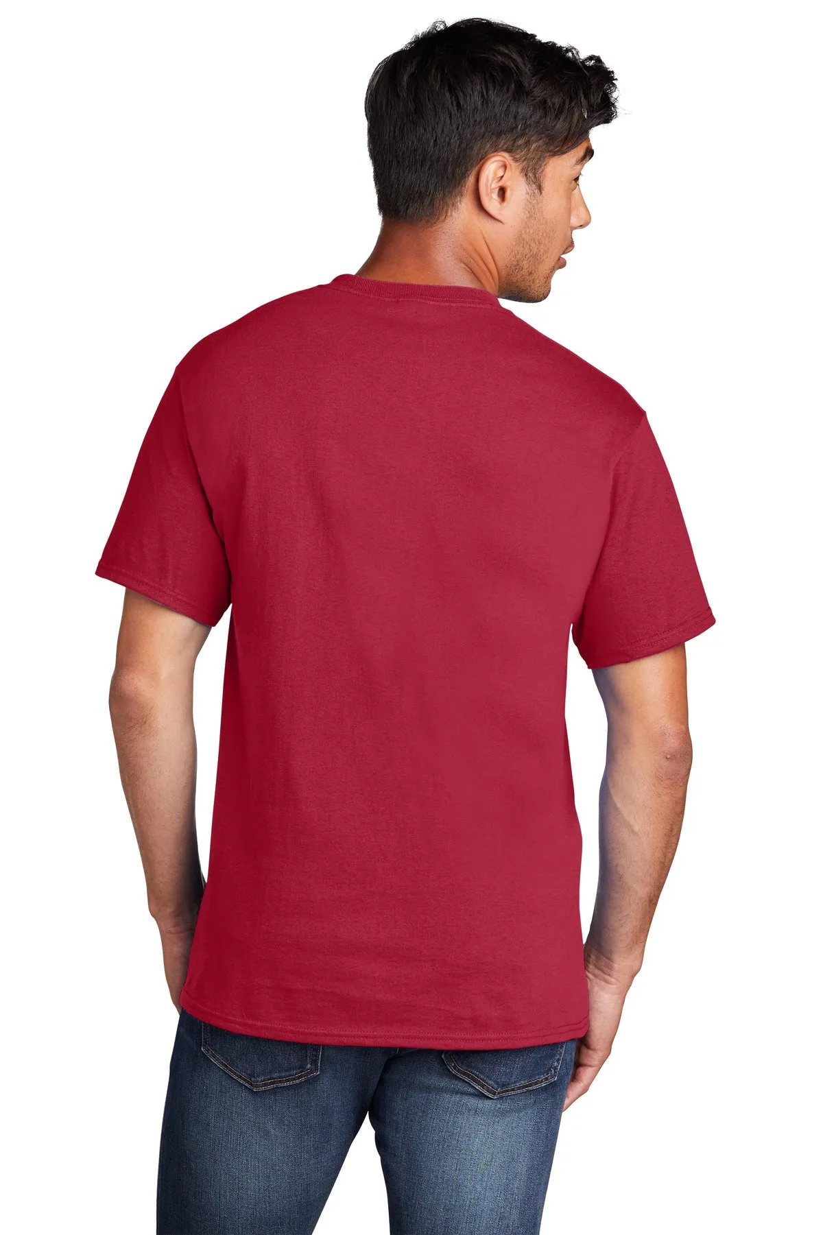 Port & Company Core Cotton Customized Tee's, Red