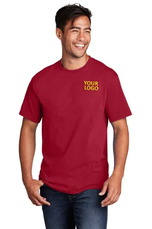 Port & Company Core Cotton Customized Tee's, Red