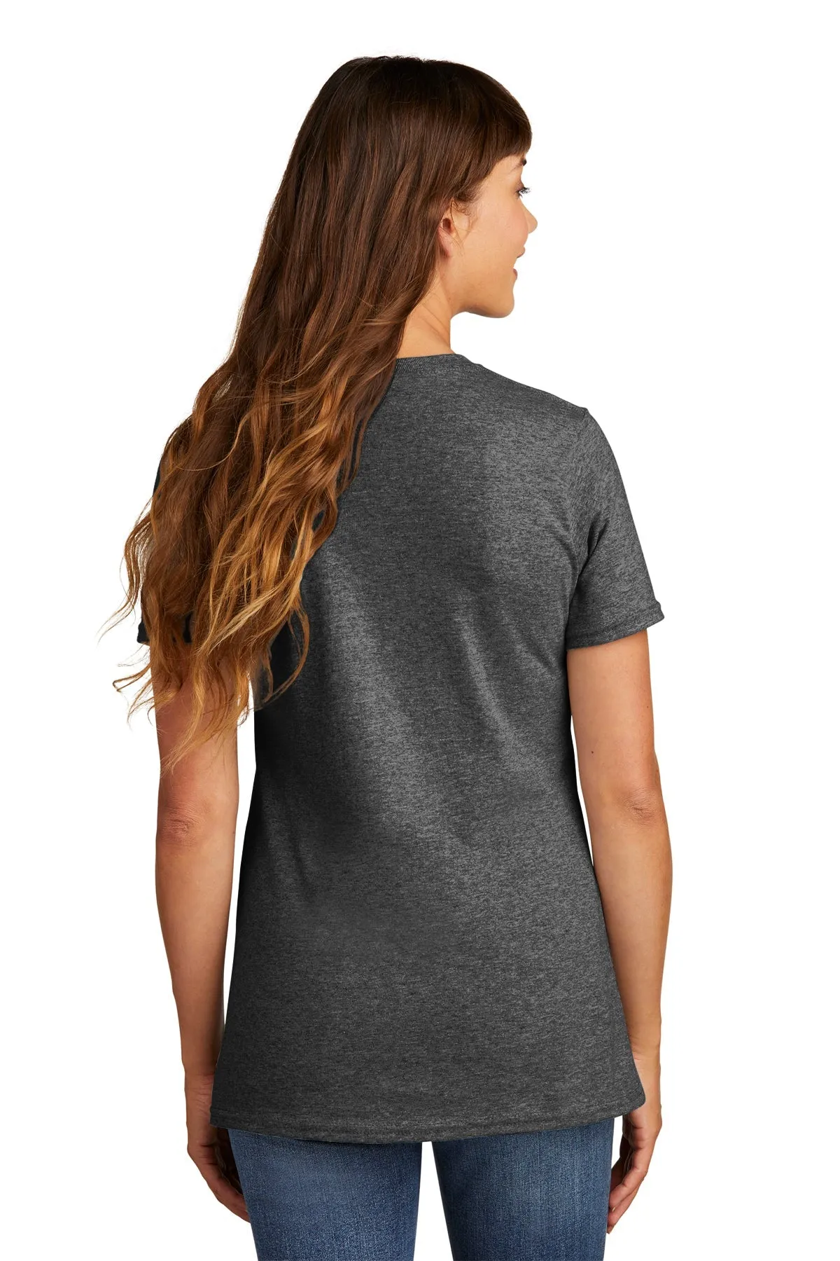 Port & Company Ladies Branded Core Cotton Tee's, Dark Heather Grey