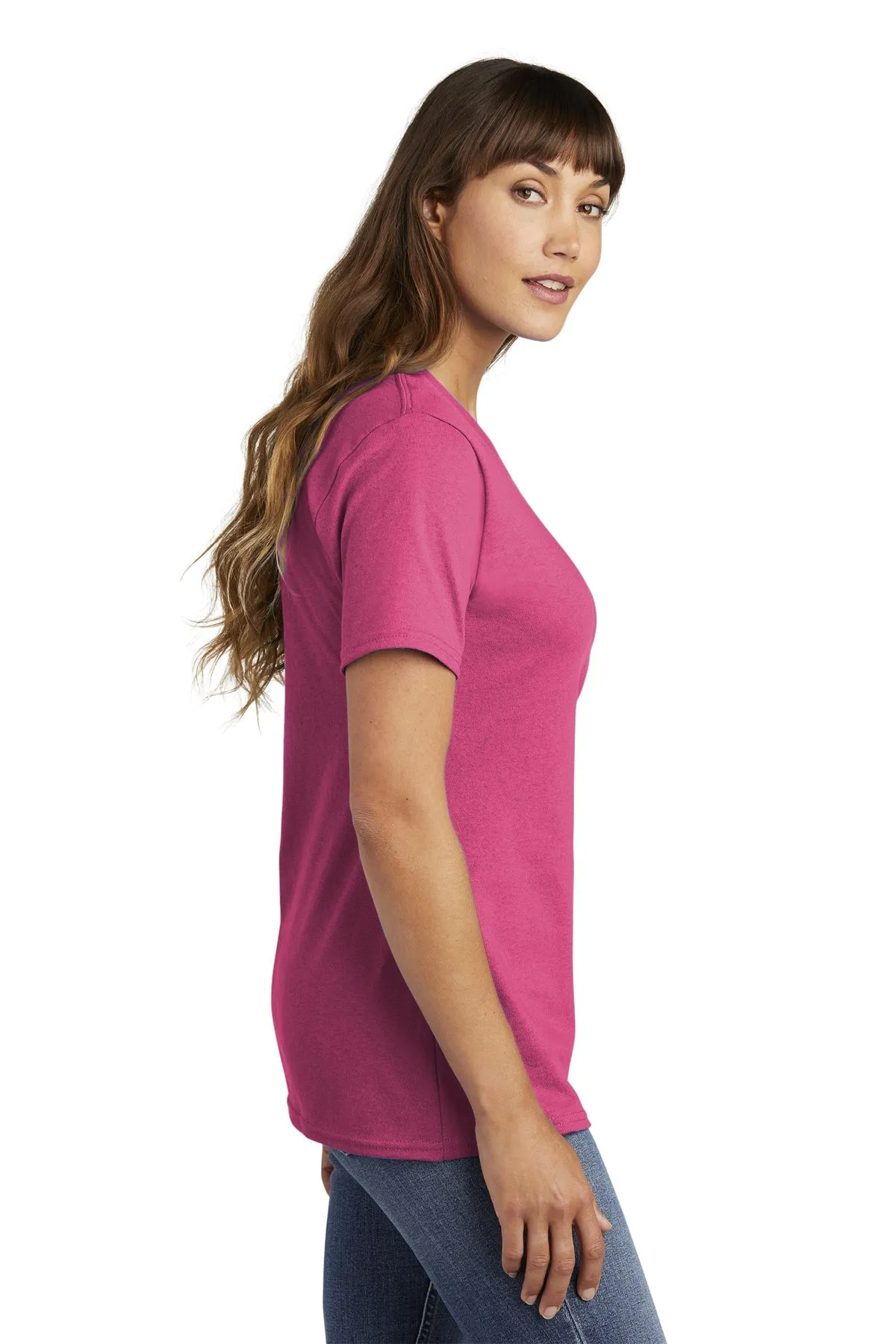 Port & Company Ladies Customized Core Cotton Tee's, Sangria