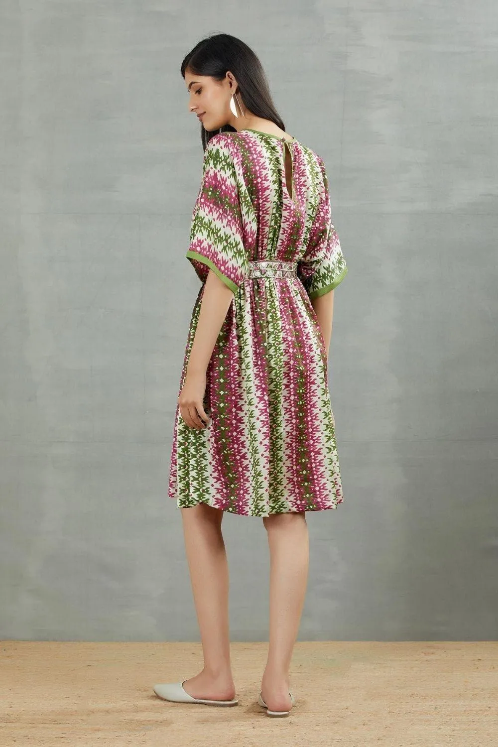 Printed Short Kaftan Dress