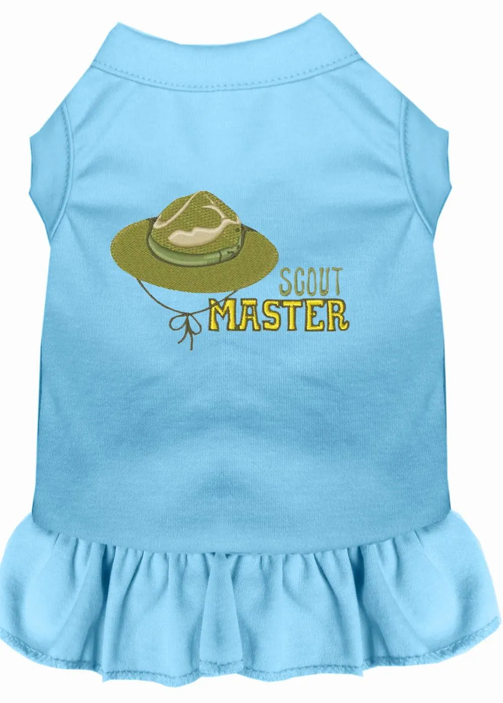 Scout Master Embroidered Dog Dress Baby Blue Xxxl (20)