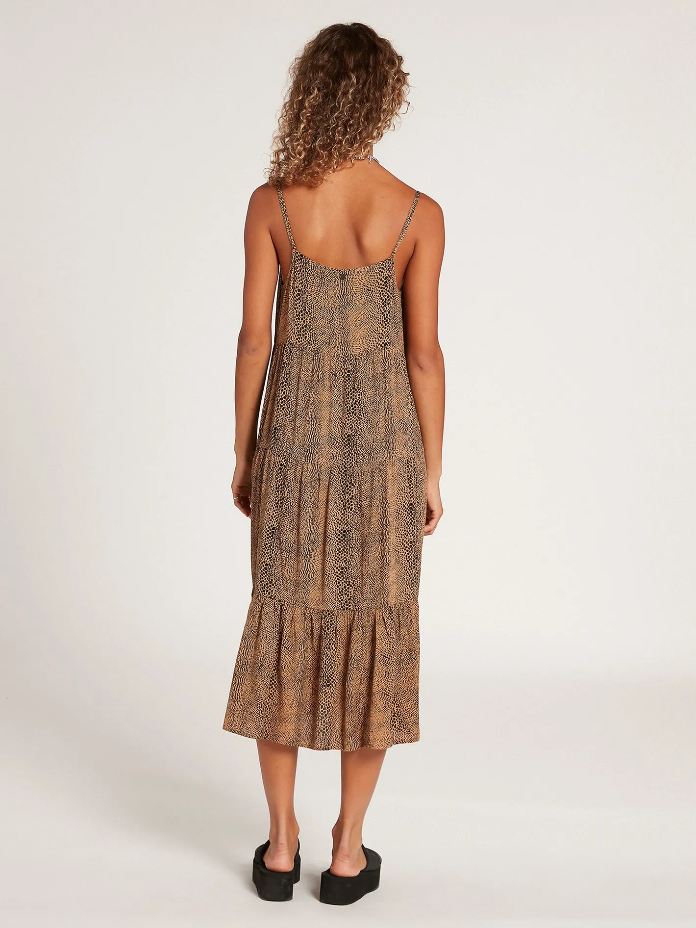 Snakedown Midi Dress - Animal Print