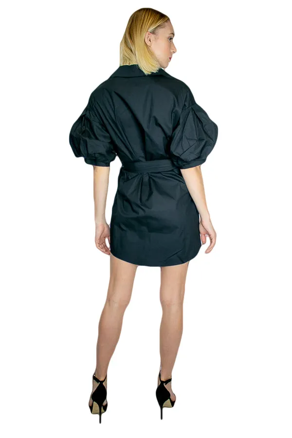 T1315 DRESS (WHT, BLK)