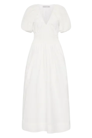 TEATRO MIDI DRESS - WHITE